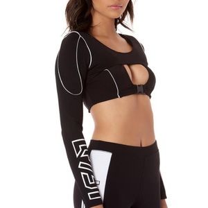 never worn LF black cutout top